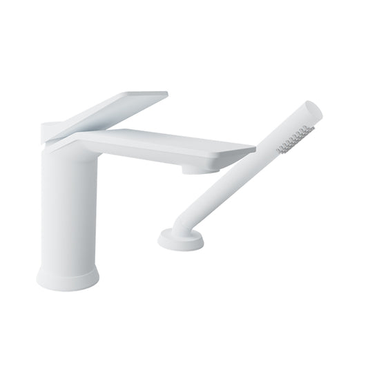 Baril Profile B46 2-Piece Tub Filler With Hand Shower - White