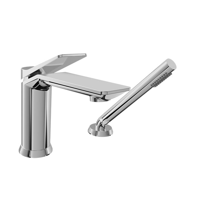 Baril Profile B46 2-Piece Tub Filler With Hand Shower - Polished Chrome