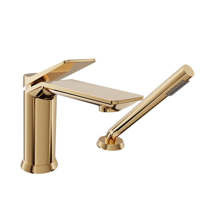 Baril Profile B46 2-Piece Tub Filler With Hand Shower - Gold