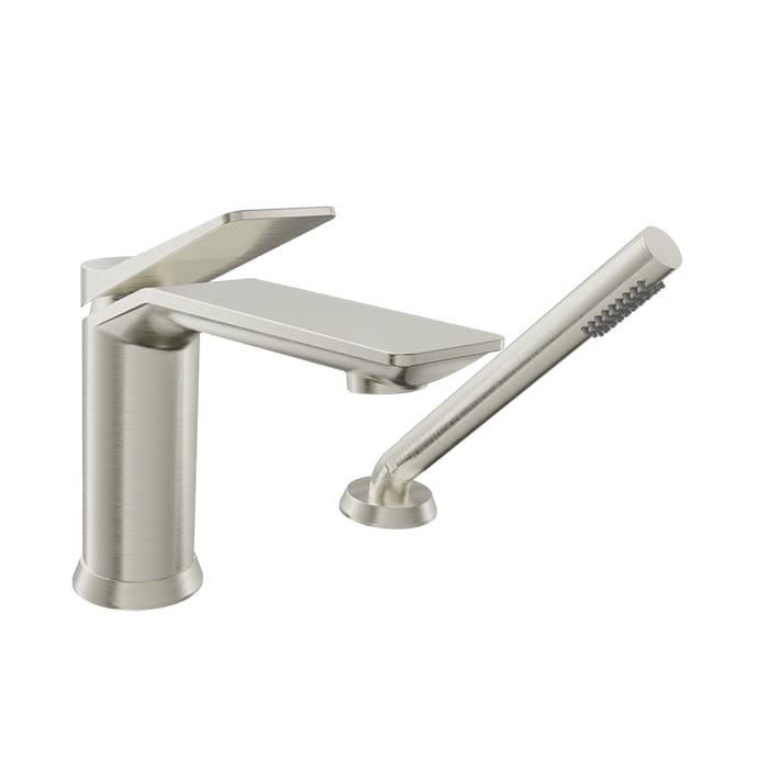 Baril Profile B46 2-Piece Tub Filler With Hand Shower - Brushed Nickel