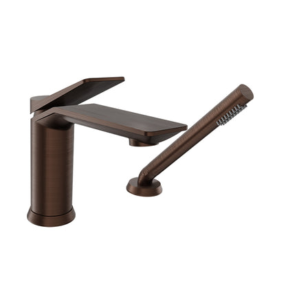 Baril Profile B46 2-Piece Tub Filler With Hand Shower - Venetian Bronze
