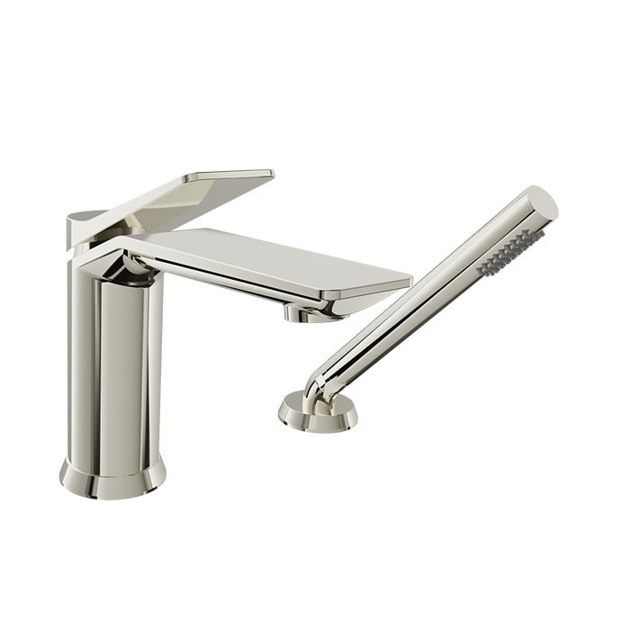 Baril Profile B46 2-Piece Tub Filler With Hand Shower - Polished Nickel