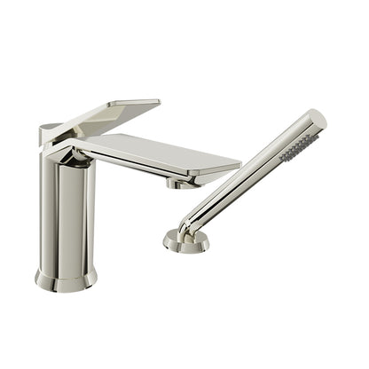 Baril Profile B46 2-Piece Tub Filler With Hand Shower - Polished Nickel