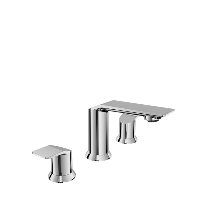 Baril Profile B46 8-Inch Widespread Lavatory Faucet, Drain Included - Polished Chrome