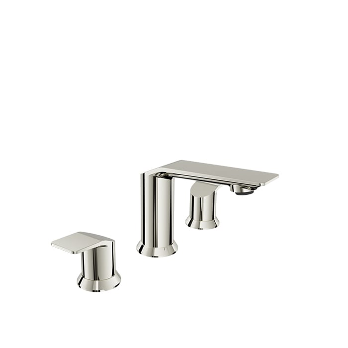 Baril Profile B46 8-Inch Widespread Lavatory Faucet, Drain Included - Polished Nickel