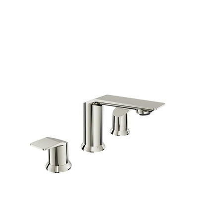Baril Profile B46 8-Inch Widespread Lavatory Faucet, Drain Included - Polished Nickel