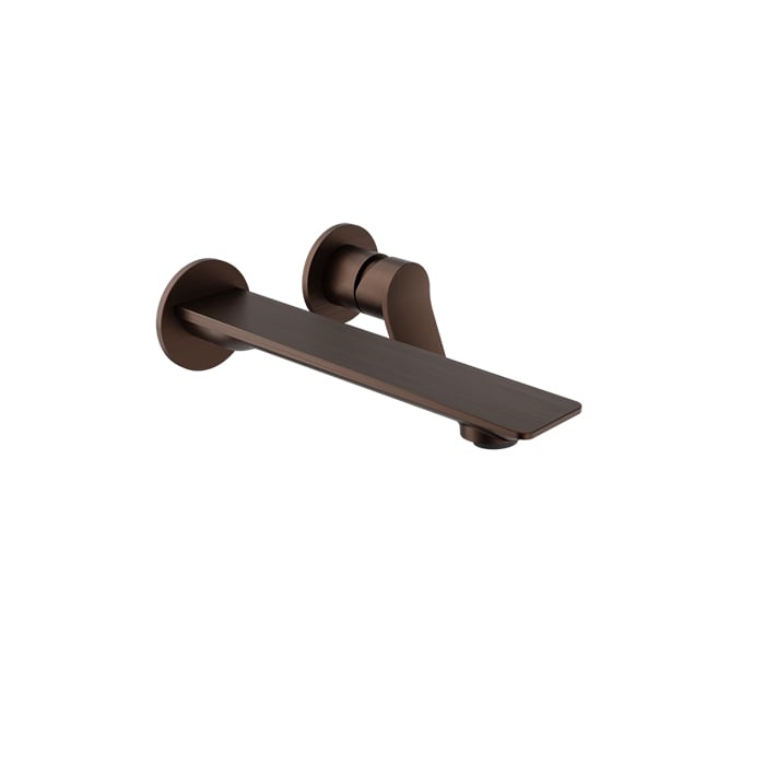 Baril Profile B46 Single Lever Wall-Mounted Lavatory Faucet, Drain Not Included - Venetian Bronze