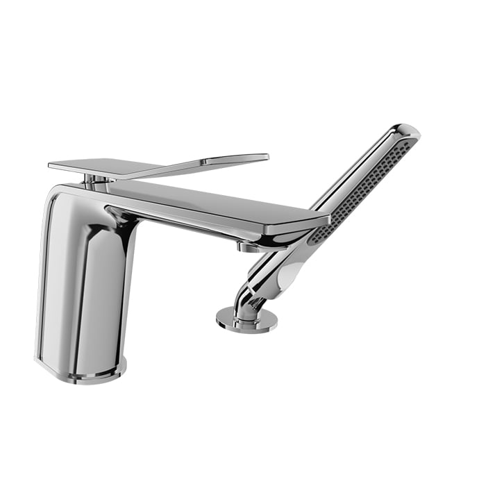 Baril Accent B56 2-Piece Tub Filler With Hand Shower - Polished Chrome