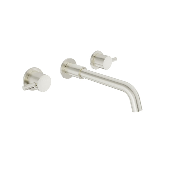 Baril Zip B66 Two-Handle Wall-Mounted Lavatory Faucet - Brushed Nickel