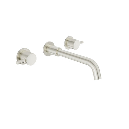 Baril Zip B66 Two-Handle Wall-Mounted Lavatory Faucet - Brushed Nickel