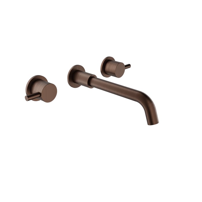 Baril Zip B66 Two-Handle Wall-Mounted Lavatory Faucet - Venetian Bronze