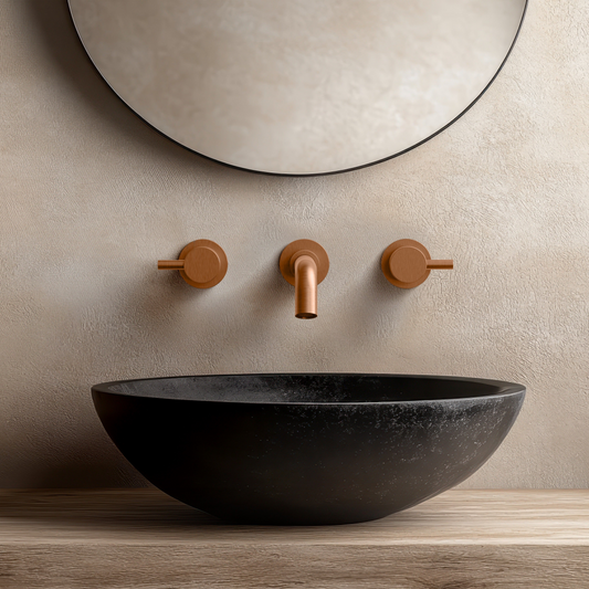 Robinet de lavabo mural Baril Zip B66 à deux poignées, drain non inclus - B66-8041-00L