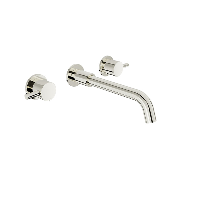 Baril Zip B66 Two-Handle Wall-Mounted Lavatory Faucet - Polished Nickel