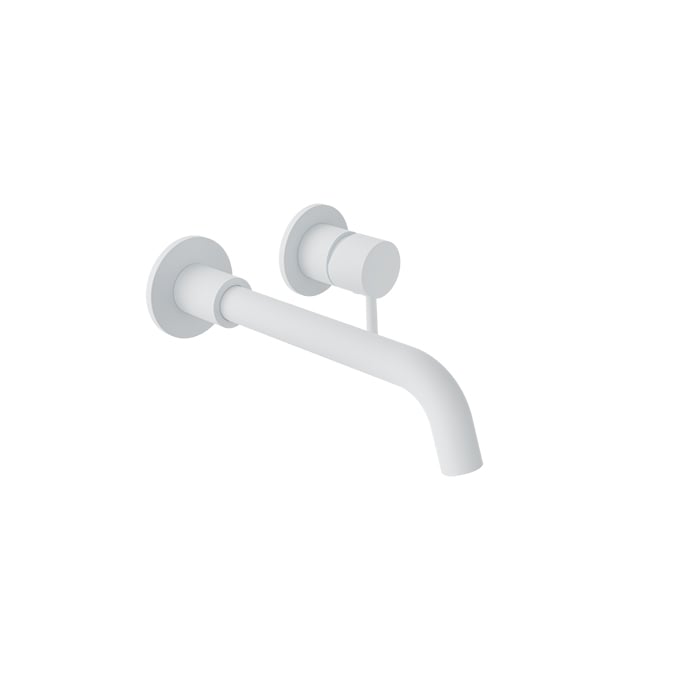 Baril Zip B66 Single-Lever Wall-Mounted Lavatory Faucet - White