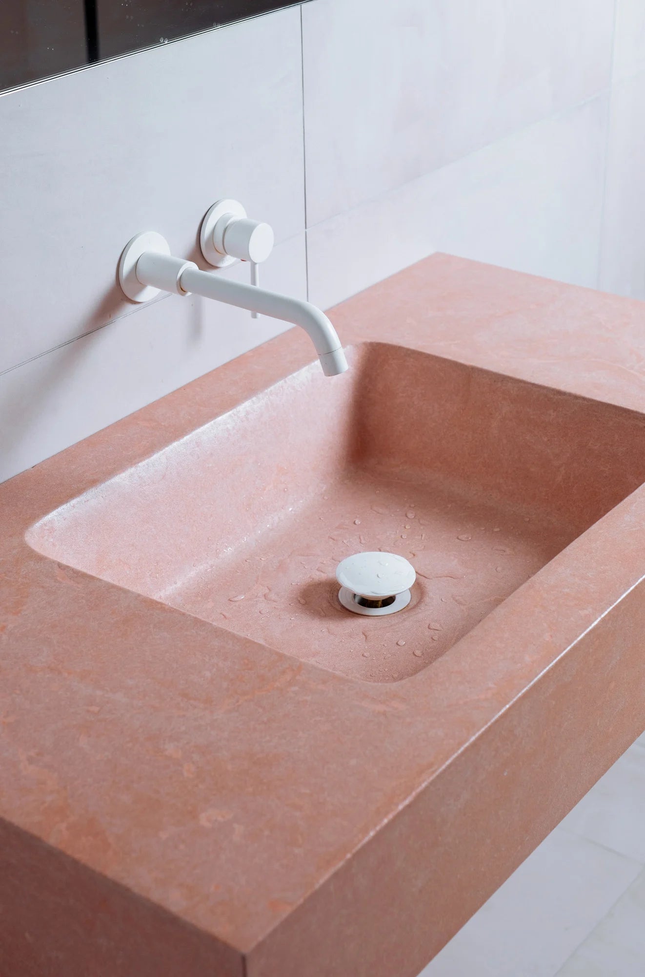 Robinet de lavabo mural monocommande Baril Zip B66, drain non inclus - B66-8100-04L