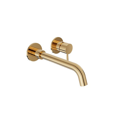Baril Zip B66 Single-Lever Wall-Mounted Lavatory Faucet - Gold