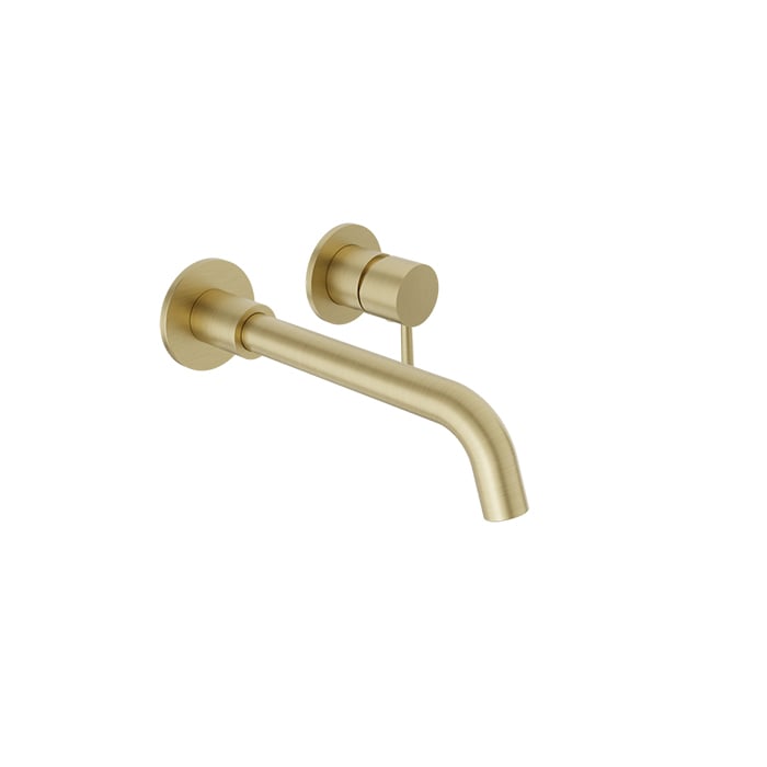 Baril Zip B66 Single-Lever Wall-Mounted Lavatory Faucet - Satin Brass