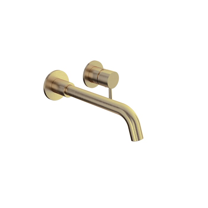 Baril Zip B66 Single-Lever Wall-Mounted Lavatory Faucet - Warm Gold