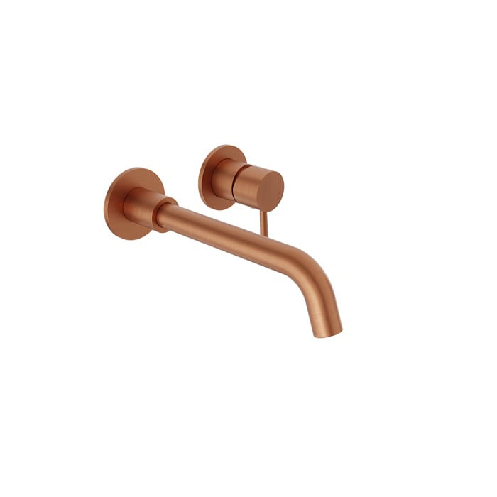 Baril Zip B66 Single-Lever Wall-Mounted Lavatory Faucet - Satin Copper