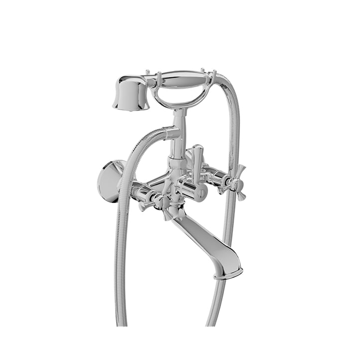 Baril Eva B71 Wall-Mounted Tub Faucet - Polished Chrome
