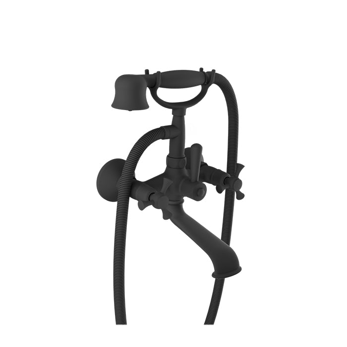 Baril Eva B71 Wall-Mounted Tub Faucet - Matte Black