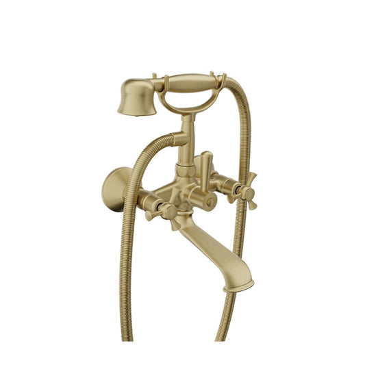 Baril Eva B71 Wall-Mounted Tub Faucet - Satin Brass