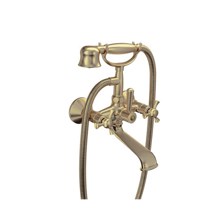 Baril Eva B71 Wall-Mounted Tub Faucet - Warm Gold