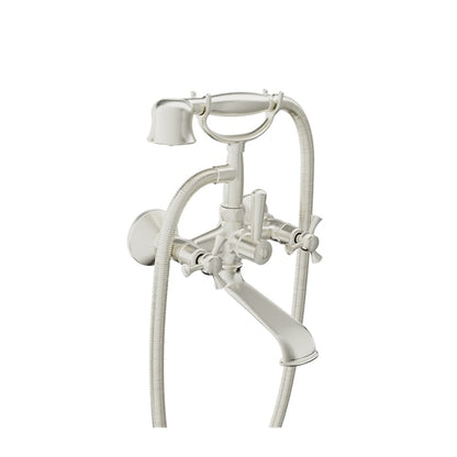 Baril Eva B71 Wall-Mounted Tub Faucet - Brushed Nickel