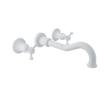 Baril Eva B71 Wall-Mounted Lavatory Faucet - White