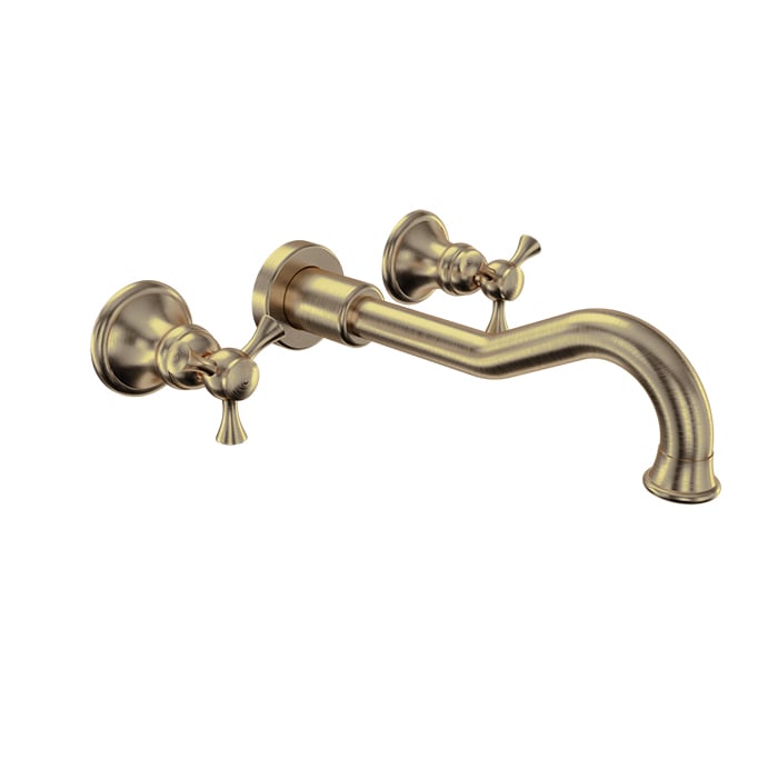 Baril Eva B71 Wall-Mounted Lavatory Faucet - Warm Gold