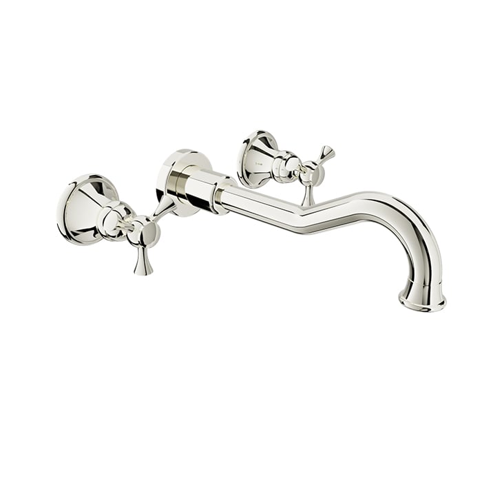 Baril Eva B71 Wall-Mounted Lavatory Faucet - Polished Nickel