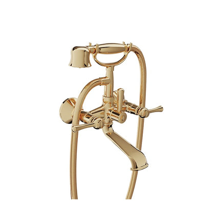Baril Tradition B72 Wall-Mounted Tub Faucet - Gold