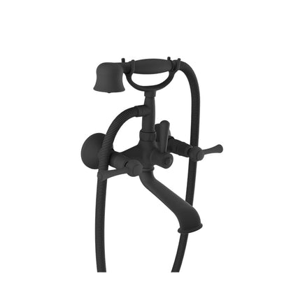 Baril Tradition B72 Wall-Mounted Tub Faucet - Matte Black