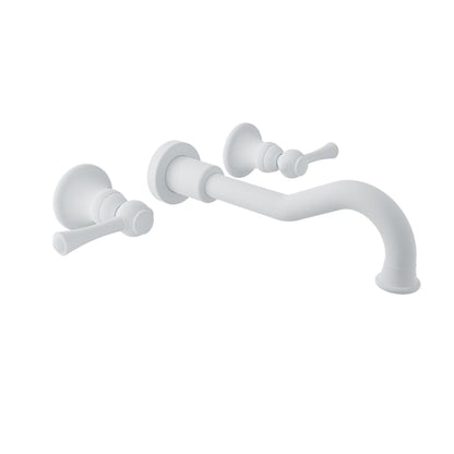 Baril Tradition B72 Wall-Mounted Lavatory Faucet - White