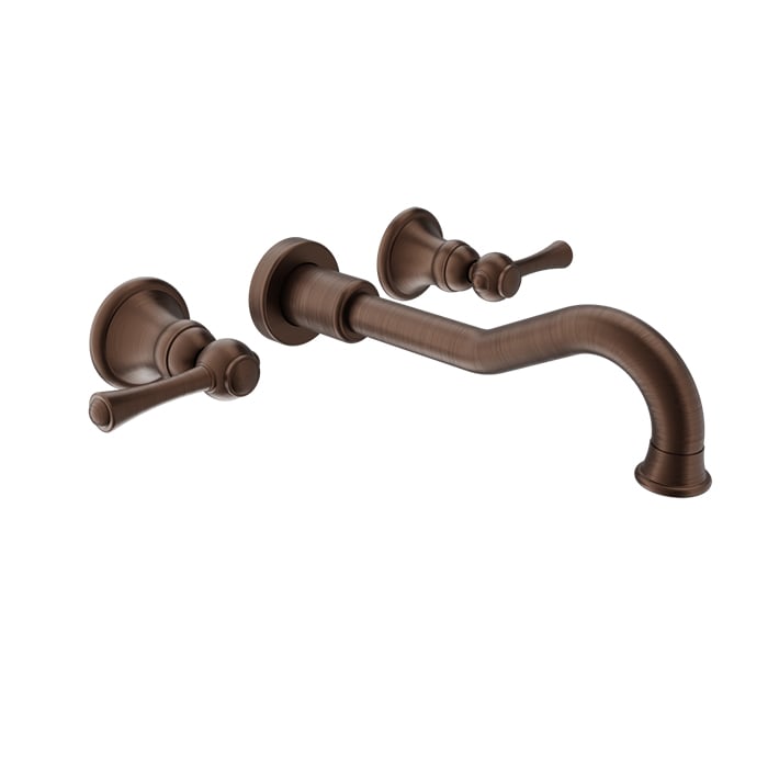 Baril Tradition B72 Wall-Mounted Lavatory Faucet - Venetian Bronze