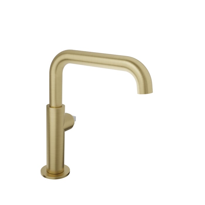 Baril Air B80 Single-Hole Lavatory Faucet B80-1032-1PL - Satin Brass