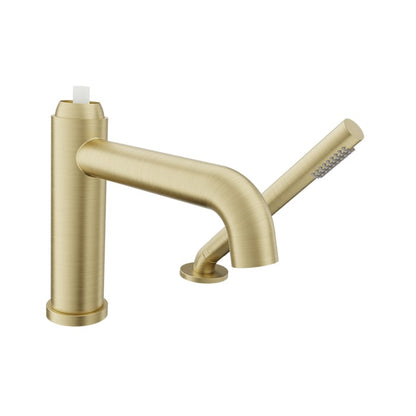 Baril Air B80 2-Piece Tub Filler With Hand Shower B80-1249-00 - Satin Brass