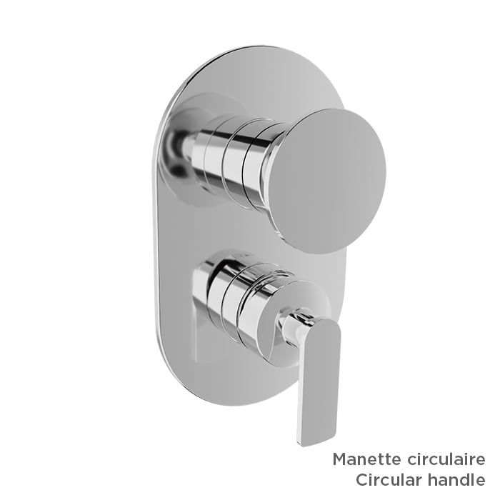 Baril Air B80 T80-9181-00 in Chrome with optional handle choices; handle kit and rough-in sold separately