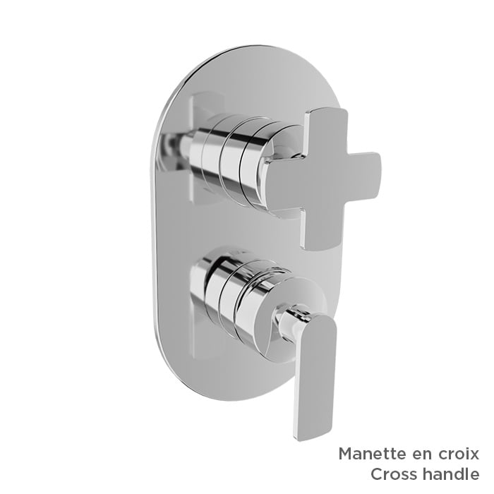 Baril Air B80 T80-9181-00 in Chrome with optional handle choices; handle kit and rough-in sold separately