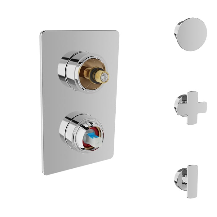 Baril Air B80 T80-9182-00 in Chrome with optional handle choices; handle kit and rough-in sold separately