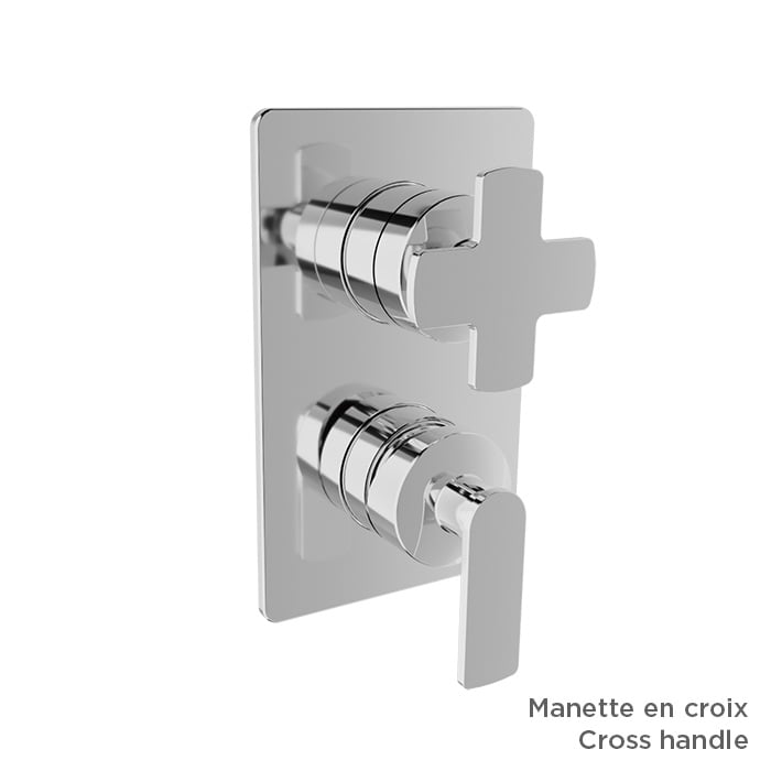 Baril Air B80 T80-9182-00 in Chrome with optional handle choices; handle kit and rough-in sold separately