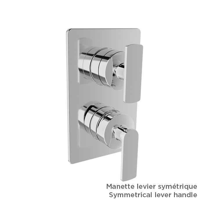 Baril Air B80 T80-9182-00 in Chrome with optional handle choices; handle kit and rough-in sold separately