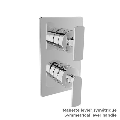 Baril Air B80 T80-9182-00 in Chrome with optional handle choices; handle kit and rough-in sold separately
