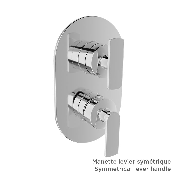 Baril Air B80 T80-9191-00 in Chrome with optional handle choices; handle kit and rough-in sold separately