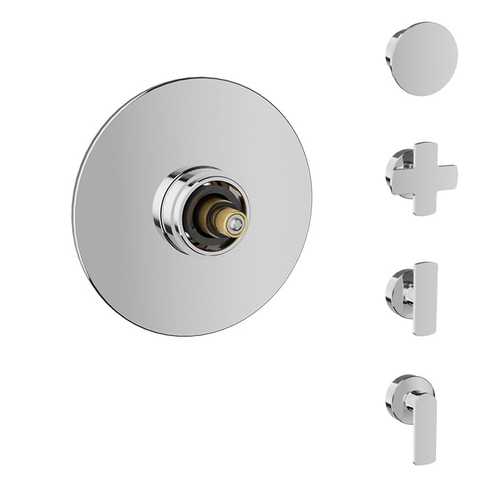 Baril Air B80 T80-9401-00 in Chrome with optional handle choices; handle kit and rough-in sold separately