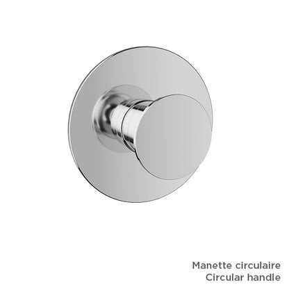 Baril Air B80 T80-9401-00 in Chrome with optional handle choices; handle kit and rough-in sold separately