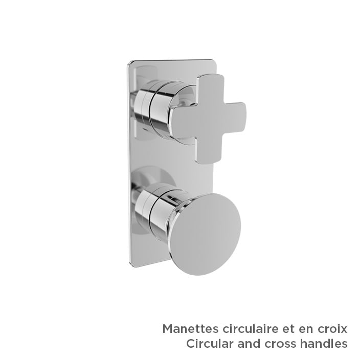 Baril Air B80 T80-9522-01 Chrome with optional handle choices, sold separately; rough-in sold separately