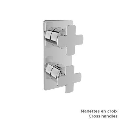 Baril Air B80 T80-9522-01 Chrome with optional handle choices, sold separately; rough-in sold separately