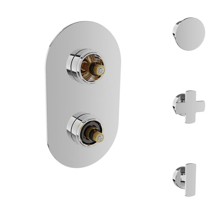 Baril Air B80 T80-9531-01 Chrome with optional handle choices, sold separately; rough-in sold separately