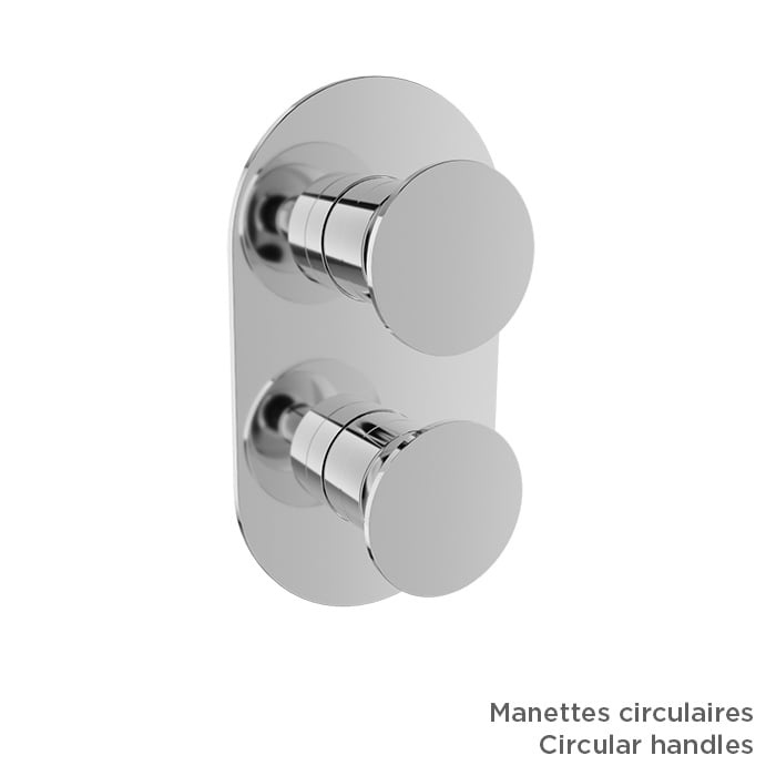 Baril Air B80 T80-9531-01 Chrome with optional handle choices, sold separately; rough-in sold separately